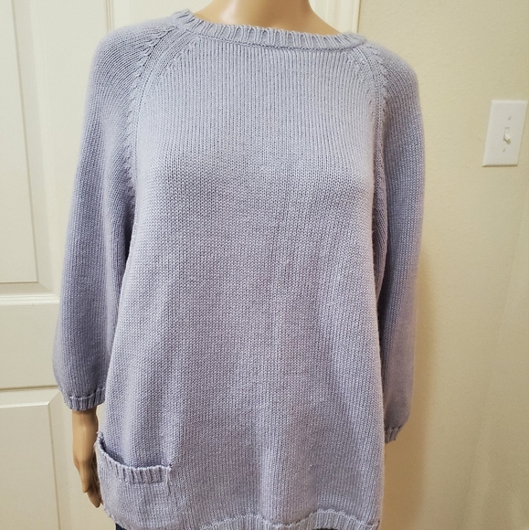 Andrew St. John m boxy oversized sweater front pocket vintage - Picture 5 of 7